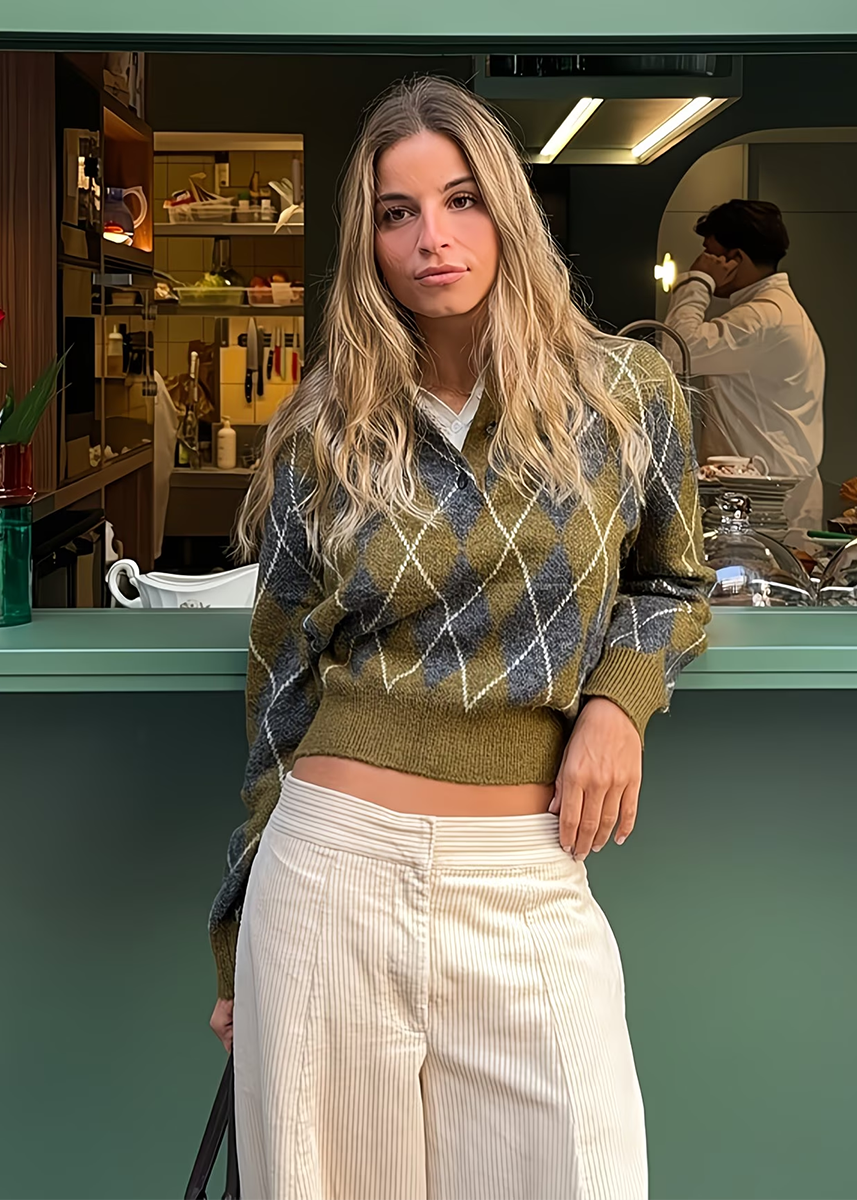 Carla | Feinstrick Pullover mit Polokragen