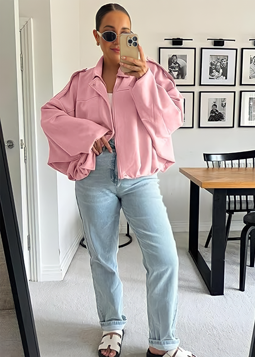 Molinne | Suede Jacke in Oversize Fit