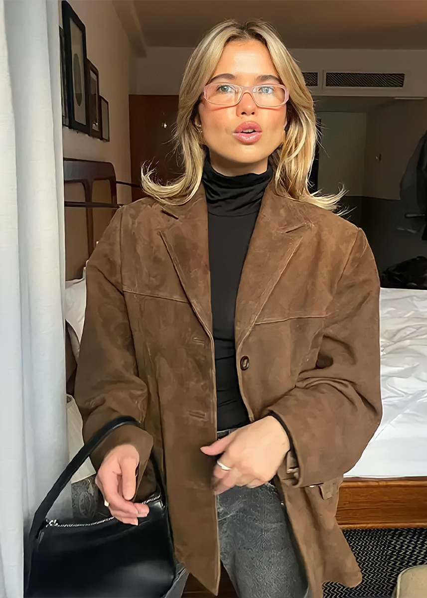 Giorgia | elegante Jacke in Wildleder Optik