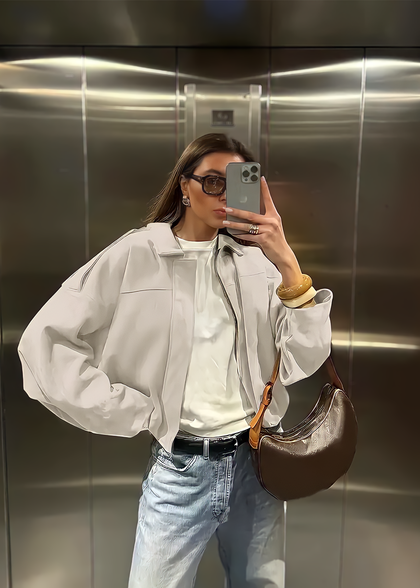 Molinne | Suede Jacke in Oversize Fit