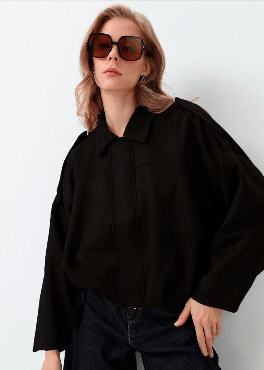 Molinne | Suede Jacke in Oversize Fit