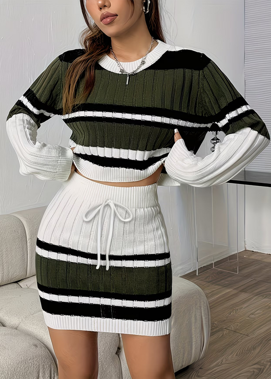 Matilde | Kontrast Streifen Set