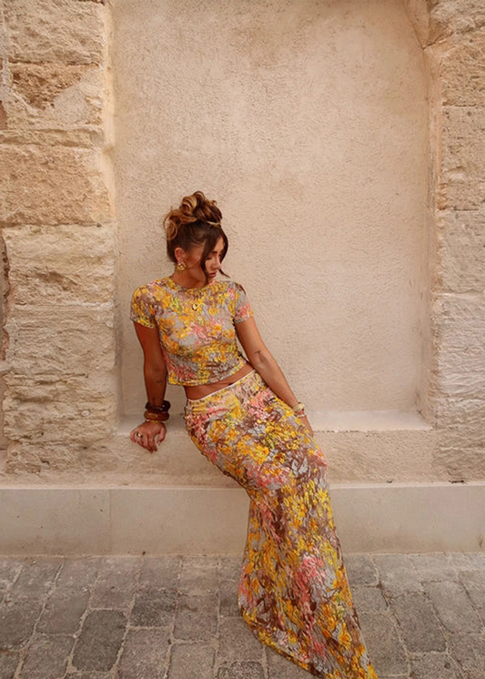Senta | Florales Mesh Rock Set