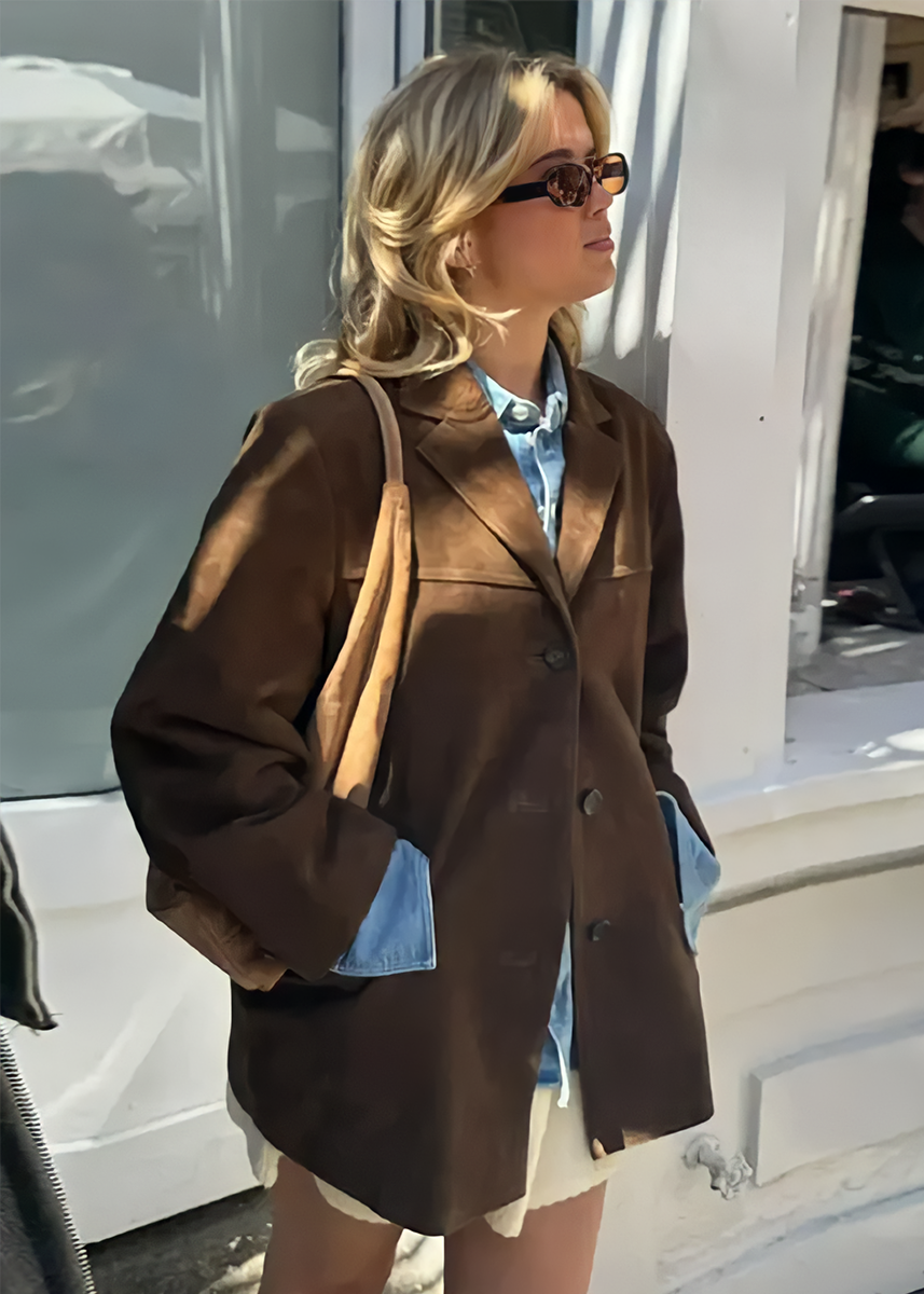 Giorgia | elegante Jacke in Wildleder Optik