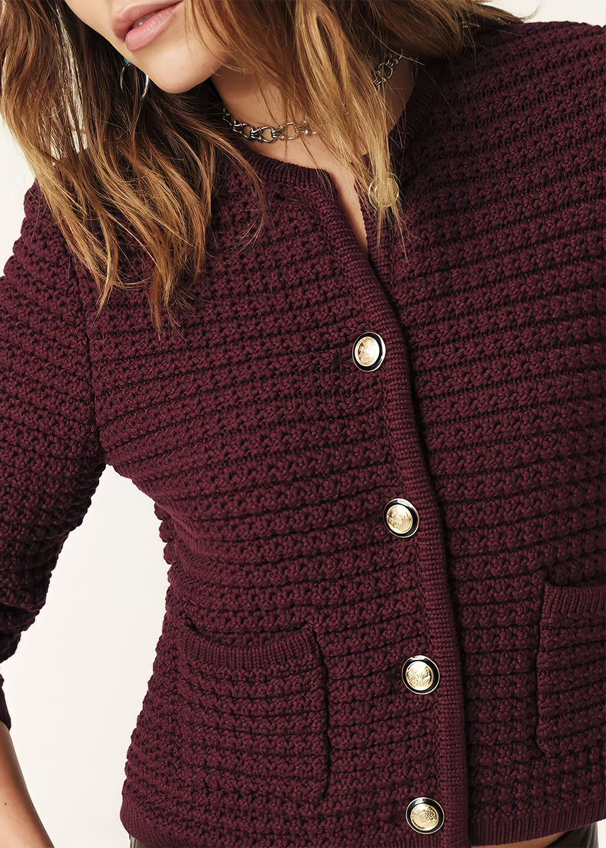 Juni | Strick Cardigan mit Struktur