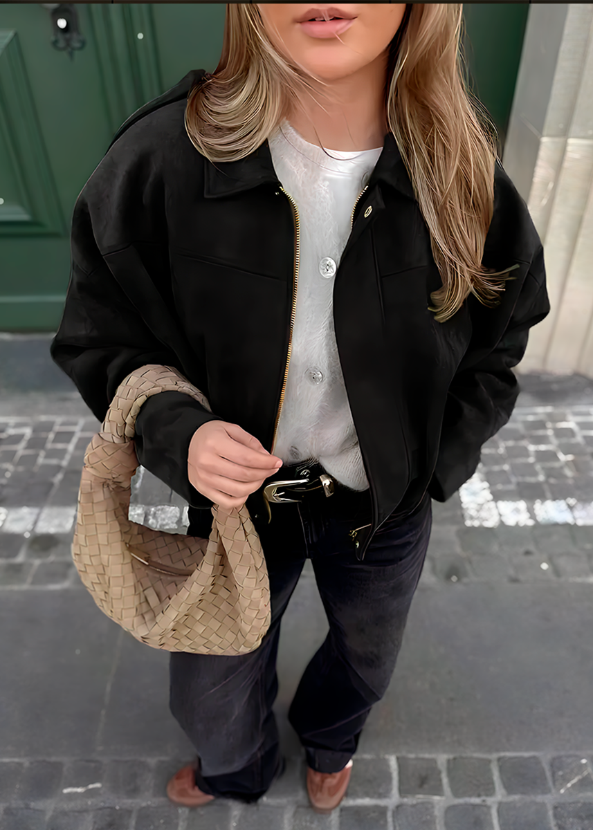 Molinne | Suede Jacke in Oversize Fit