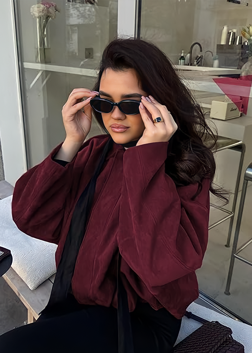 Molinne | Suede Jacke in Oversize Fit