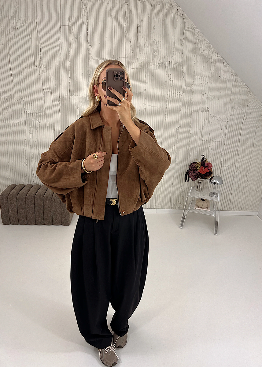 Molinne | Suede Jacke in Oversize Fit