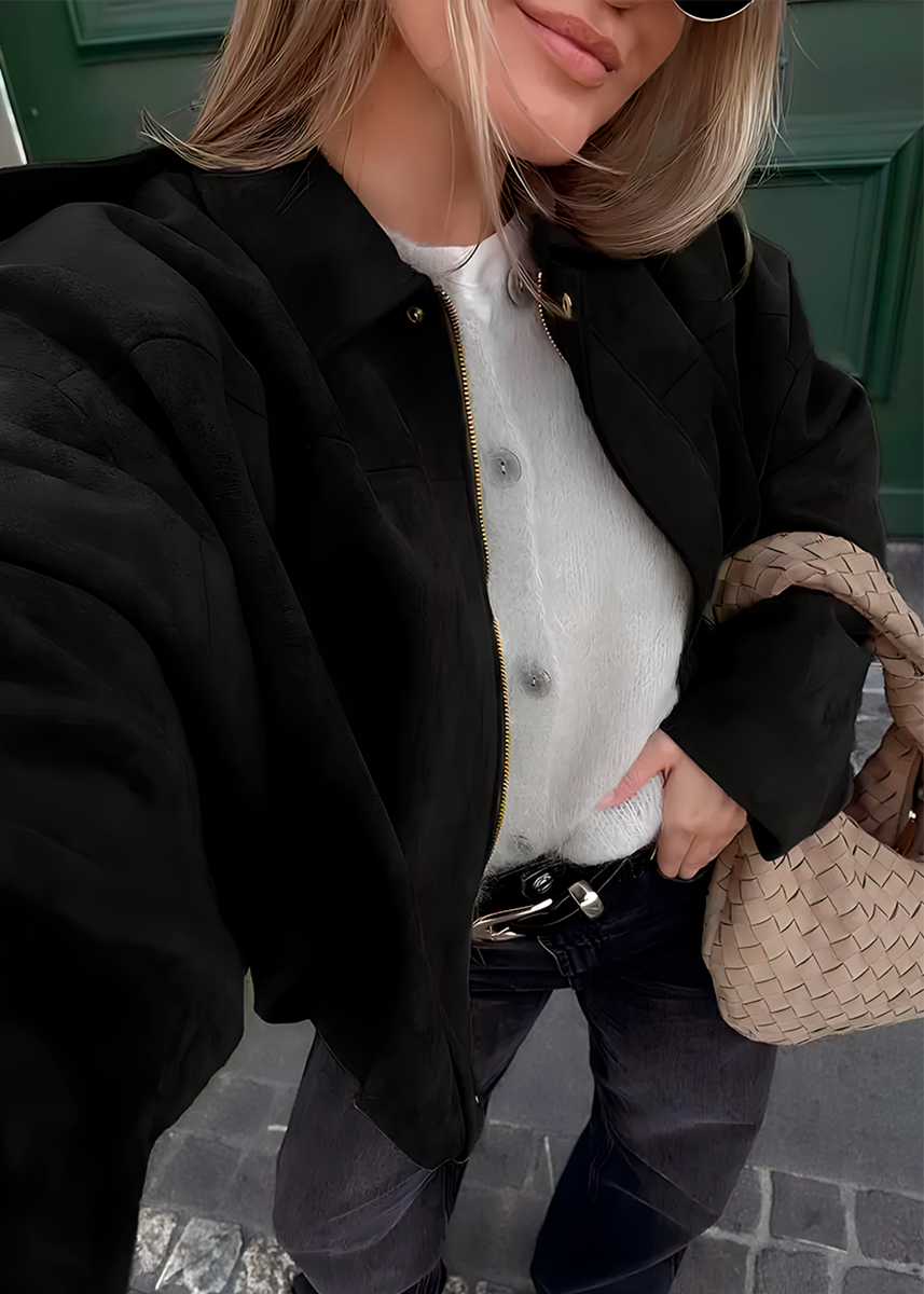 Molinne | Suede Jacke in Oversize Fit