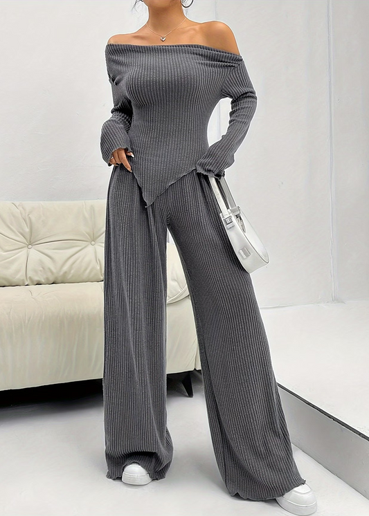 Isabell | Off Shoulder Strick Set