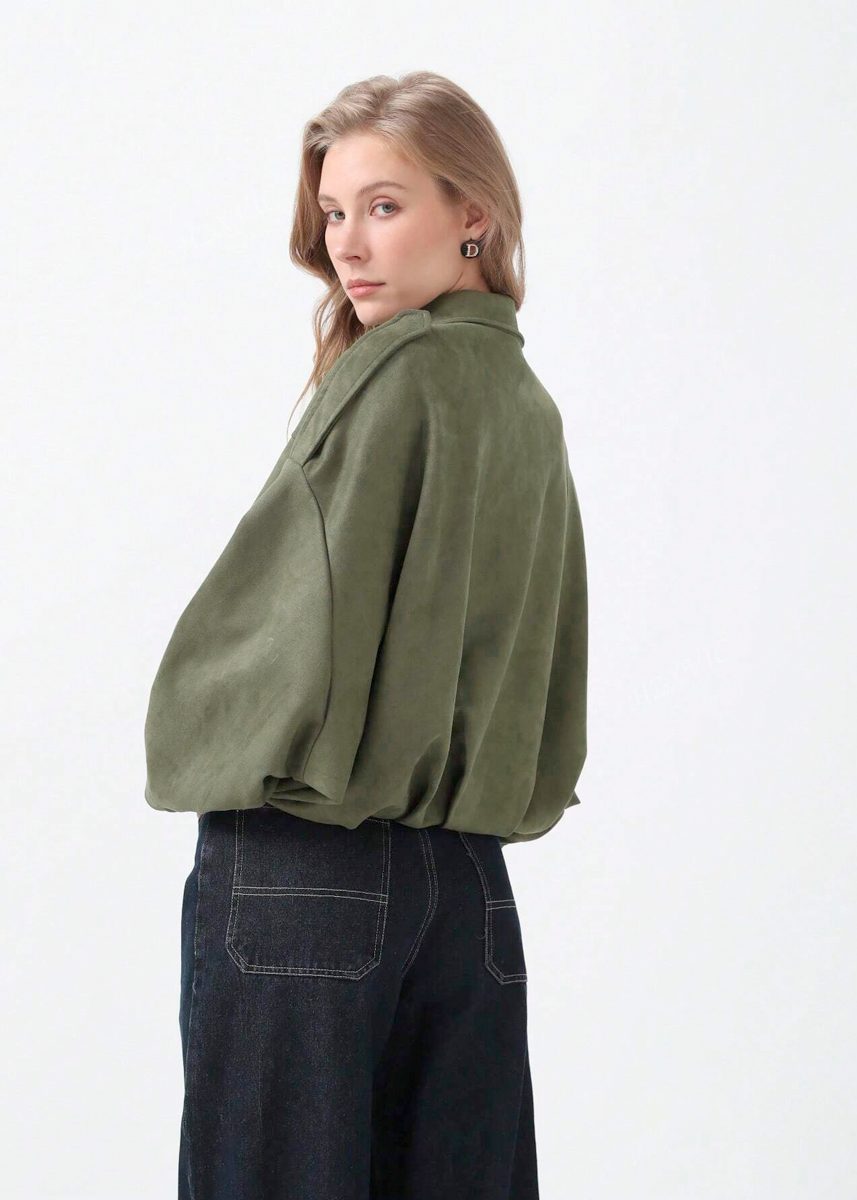 Molinne | Suede Jacke in Oversize Fit