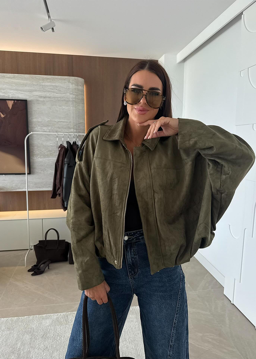 Molinne | Suede Jacke in Oversize Fit